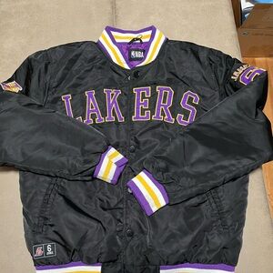 NBA Lakers Black and Purple Men's Jacket unisex primary #6 small excellent cond
